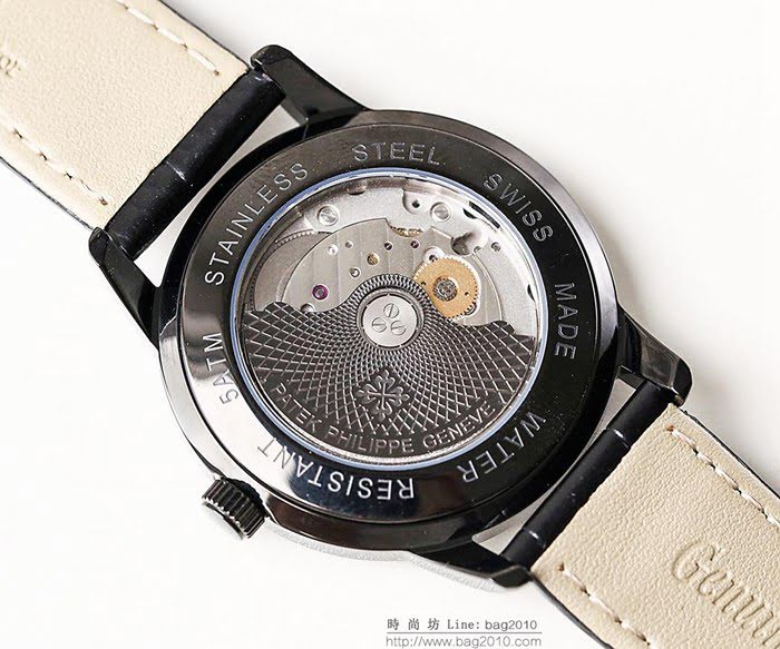 百達翡麗PATEK PHILPPE LS精品 2019春夏季新款 簡約時尚 9015全自動機芯 經典黑 超薄 高檔男士腕表  wssb5193